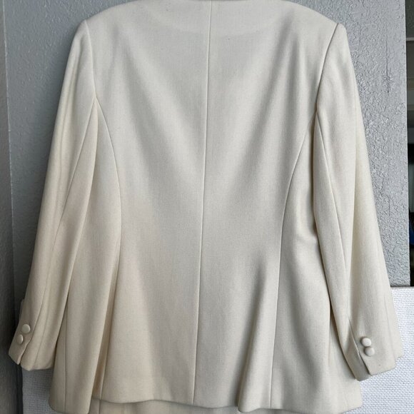 Kasper ASL Skirt Suit Size 10 NEW Two Piece Set Vintage White Career Business - Picture 7 of 16